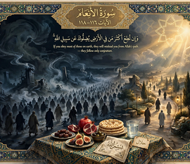 ئەنئام، 111 ~ 118 - ئايەتلەرنىڭ تەرجىمە ۋە تەپسىرى ساننىڭ كۆپلىكى ھەق بولغانلىقنىڭ دەلىلى ئەمەس 57 ئەنئام، 111 ~ 118 - ئايەتلەرنىڭ تەرجىمە ۋە تەپسىرى ساننىڭ كۆپلىكى ھەق بولغانلىقنىڭ دەلىلى ئەمەس 55